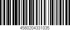 Código de barras (EAN, GTIN, SKU, ISBN): '4560204331035'