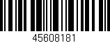 Código de barras (EAN, GTIN, SKU, ISBN): '45608181'