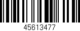 Código de barras (EAN, GTIN, SKU, ISBN): '45613477'