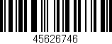 Código de barras (EAN, GTIN, SKU, ISBN): '45626746'