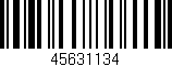 Código de barras (EAN, GTIN, SKU, ISBN): '45631134'