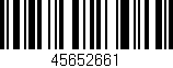 Código de barras (EAN, GTIN, SKU, ISBN): '45652661'