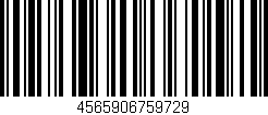 Código de barras (EAN, GTIN, SKU, ISBN): '4565906759729'