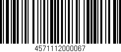 Código de barras (EAN, GTIN, SKU, ISBN): '4571112000067'