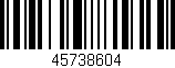 Código de barras (EAN, GTIN, SKU, ISBN): '45738604'