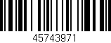 Código de barras (EAN, GTIN, SKU, ISBN): '45743971'