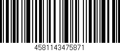 Código de barras (EAN, GTIN, SKU, ISBN): '4581143475871'