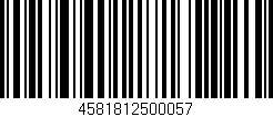 Código de barras (EAN, GTIN, SKU, ISBN): '4581812500057'