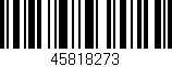 Código de barras (EAN, GTIN, SKU, ISBN): '45818273'