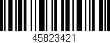 Código de barras (EAN, GTIN, SKU, ISBN): '45823421'