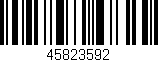 Código de barras (EAN, GTIN, SKU, ISBN): '45823592'