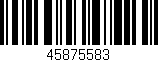 Código de barras (EAN, GTIN, SKU, ISBN): '45875583'