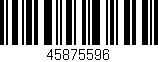 Código de barras (EAN, GTIN, SKU, ISBN): '45875596'