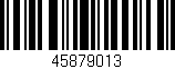 Código de barras (EAN, GTIN, SKU, ISBN): '45879013'