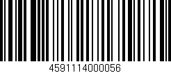 Código de barras (EAN, GTIN, SKU, ISBN): '4591114000056'