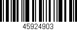 Código de barras (EAN, GTIN, SKU, ISBN): '45924903'