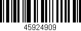 Código de barras (EAN, GTIN, SKU, ISBN): '45924909'