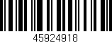 Código de barras (EAN, GTIN, SKU, ISBN): '45924918'
