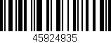 Código de barras (EAN, GTIN, SKU, ISBN): '45924935'