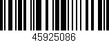 Código de barras (EAN, GTIN, SKU, ISBN): '45925086'