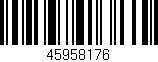 Código de barras (EAN, GTIN, SKU, ISBN): '45958176'