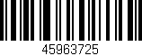 Código de barras (EAN, GTIN, SKU, ISBN): '45963725'