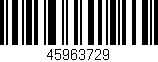 Código de barras (EAN, GTIN, SKU, ISBN): '45963729'