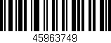 Código de barras (EAN, GTIN, SKU, ISBN): '45963749'