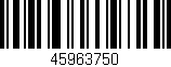 Código de barras (EAN, GTIN, SKU, ISBN): '45963750'