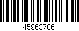 Código de barras (EAN, GTIN, SKU, ISBN): '45963786'