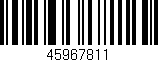 Código de barras (EAN, GTIN, SKU, ISBN): '45967811'