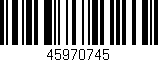 Código de barras (EAN, GTIN, SKU, ISBN): '45970745'