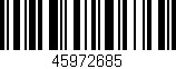 Código de barras (EAN, GTIN, SKU, ISBN): '45972685'