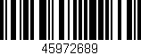 Código de barras (EAN, GTIN, SKU, ISBN): '45972689'