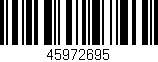 Código de barras (EAN, GTIN, SKU, ISBN): '45972695'