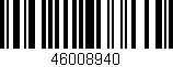 Código de barras (EAN, GTIN, SKU, ISBN): '46008940'