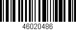 Código de barras (EAN, GTIN, SKU, ISBN): '46020486'