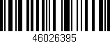 Código de barras (EAN, GTIN, SKU, ISBN): '46026395'
