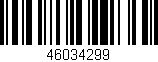 Código de barras (EAN, GTIN, SKU, ISBN): '46034299'