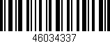 Código de barras (EAN, GTIN, SKU, ISBN): '46034337'