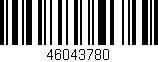 Código de barras (EAN, GTIN, SKU, ISBN): '46043780'