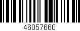 Código de barras (EAN, GTIN, SKU, ISBN): '46057660'