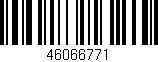 Código de barras (EAN, GTIN, SKU, ISBN): '46066771'