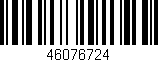Código de barras (EAN, GTIN, SKU, ISBN): '46076724'
