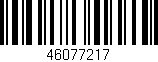 Código de barras (EAN, GTIN, SKU, ISBN): '46077217'
