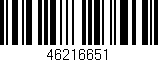 Código de barras (EAN, GTIN, SKU, ISBN): '46216651'