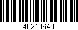 Código de barras (EAN, GTIN, SKU, ISBN): '46219649'