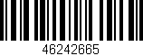 Código de barras (EAN, GTIN, SKU, ISBN): '46242665'