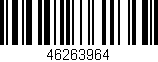 Código de barras (EAN, GTIN, SKU, ISBN): '46263964'