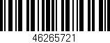 Código de barras (EAN, GTIN, SKU, ISBN): '46265721'